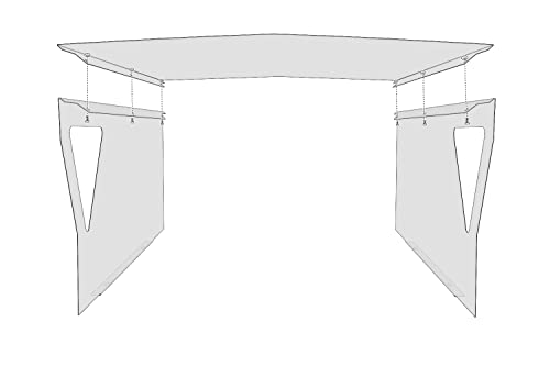 teileplus24 RG1 Mähroboter Garage | Carport Überdachung für Rasenroboter | Passend für Sileno Husquarna Automover Bosch Indego | 60x78x33cm | Metall