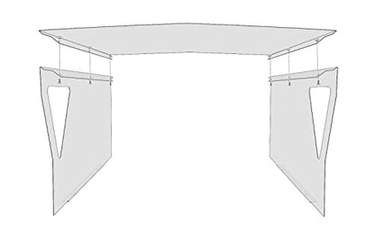 teileplus24 RG1 Mähroboter Garage | Carport Überdachung für Rasenroboter | Passend für Sileno Husquarna Automover Bosch Indego | 60x78x33cm | Metall