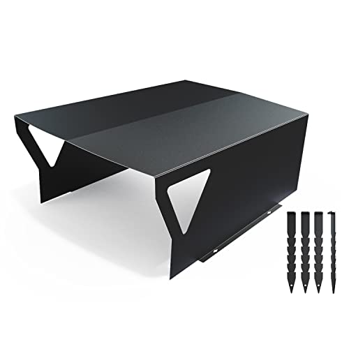 teileplus24 RG1 Mähroboter Garage | Carport Überdachung für Rasenroboter | Passend für Sileno Husquarna Automover Bosch Indego | 60x78x33cm | Metall
