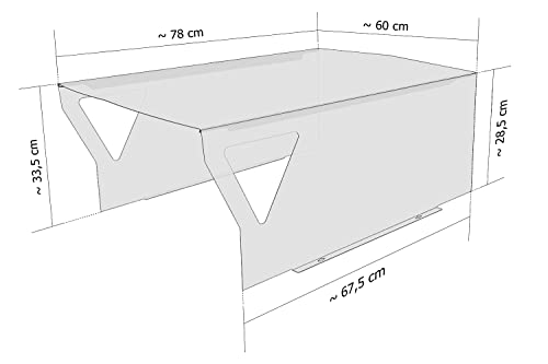 teileplus24 RG1 Mähroboter Garage | Carport Überdachung für Rasenroboter | Passend für Sileno Husquarna Automover Bosch Indego | 60x78x33cm | Metall