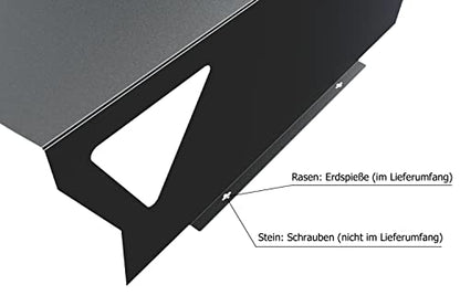 teileplus24 RG1 Mähroboter Garage | Carport Überdachung für Rasenroboter | Passend für Sileno Husquarna Automover Bosch Indego | 60x78x33cm | Metall