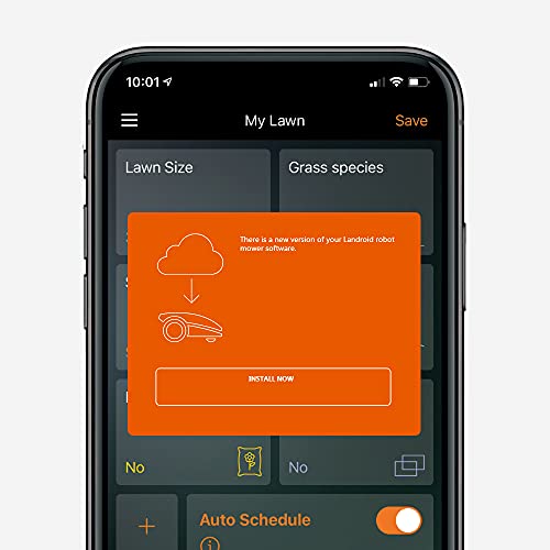 WORX Landroid Plus WR165E Mähroboter mit Begrenzungskabel für Gärten bis 500m² (AIA Navigation, App Steuerung, WLAN, Bluetooth und schwimmendem