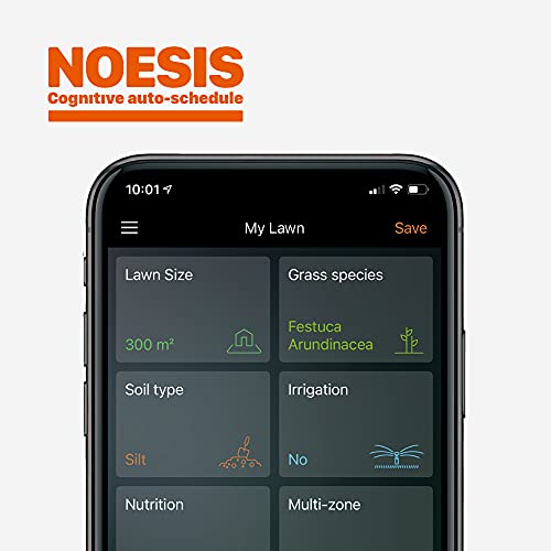 WORX Landroid Plus WR165E Mähroboter mit Begrenzungskabel für Gärten bis 500m² (AIA Navigation, App Steuerung, WLAN, Bluetooth und schwimmendem