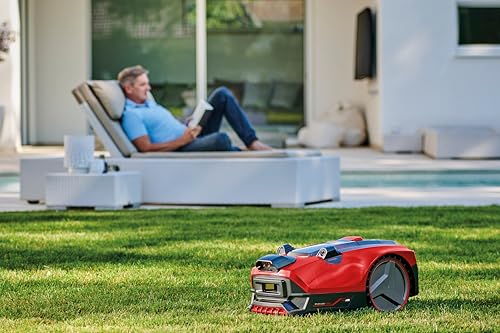 Einhell Mähroboter FREELEXO CAM 500 Power X-Change (18V, Kamera ersetzt Begrenzungsdraht, für 500 m², Brushless, bis 25% Steigung, Schnittbreite 18