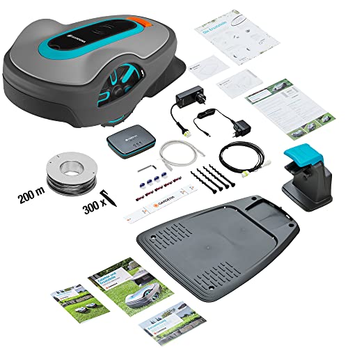 Gardena Mähroboter smart SILENO Life 750 m² Set: Innovative LONA AI-Technologie, Steuerung per App, SensorControl, für Steigungen bis zu 35 Prozent
