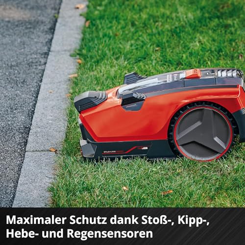 Einhell Mähroboter FREELEXO CAM 500 Power X-Change (18V, Kamera ersetzt Begrenzungsdraht, für 500 m², Brushless, bis 25% Steigung, Schnittbreite 18