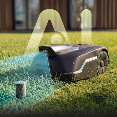 Cecotec Mähroboter Ohne Begrenzungskabel Conga Grasshopper 800 ProAI. Kamera-Navigation, bis 800 m², App-Steuerung, 30–60 mm Schnitthöhe, 200 mm