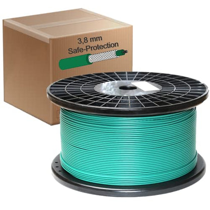 Genisys blumfeldt Garden Hero ® kompatibles Sicherheits Kabel + Xtreme Safe-Protection Ummantelung - Mähroboter Begrenzung Schutz Draht - Kabelrolle
