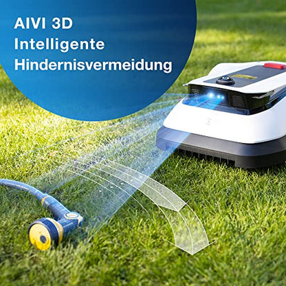 ECOVACS GOAT G1 Mähroboter ohne Begrenzungskabel für Gärten bis 1600 qm (AIVI 3D-Hindernisvermeidung, intelligente Routenplanung, Einstellung des