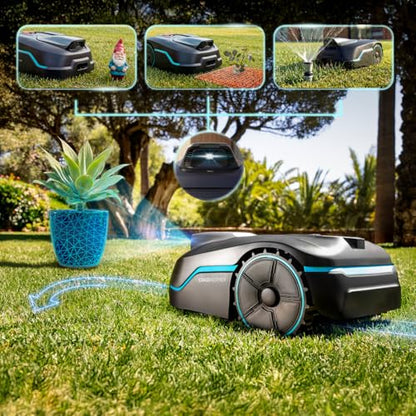 Cecotec Mähroboter Ohne Begrenzungskabel Conga Grasshopper 800 ProAI. Kamera-Navigation, bis 800 m², App-Steuerung, 30–60 mm Schnitthöhe, 200 mm