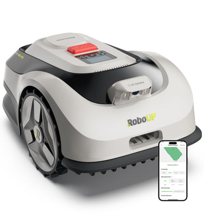 Raccoon 2 SE Mähroboter ohne Begrenzungskabel, Ohne RTK, Max. 600㎡ Rasenfläche, 3-8cm Schnitthöhe, Intelligenter KI Rasenmäher Roboter mit 5