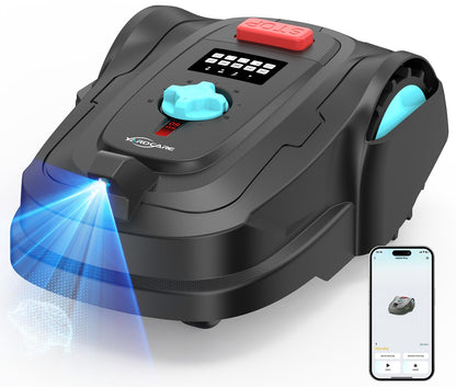YARDCARE M800Plus Mähroboter ohne Begrenzungskabel,GPS Positionierung+3D Vision Rasenmäher Roboter ohne Kabel,800 m²,U-förmiger Mähmodus, App,150