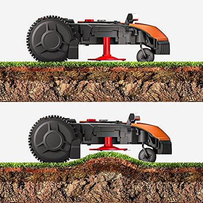 WORX Landroid Plus WR165E Mähroboter mit Begrenzungskabel für Gärten bis 500m² (AIA Navigation, App Steuerung, WLAN, Bluetooth und schwimmendem