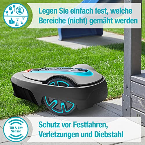 Gardena Mähroboter smart SILENO Life 750 m² Set: Innovative LONA AI-Technologie, Steuerung per App, SensorControl, für Steigungen bis zu 35 Prozent