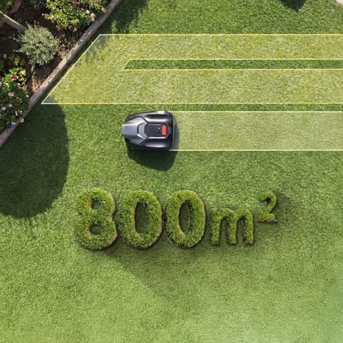 Cecotec Mähroboter Ohne Begrenzungskabel Conga Grasshopper 800 ProAI. Kamera-Navigation, bis 800 m², App-Steuerung, 30–60 mm Schnitthöhe, 200 mm